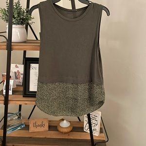 Forest green dressy tank